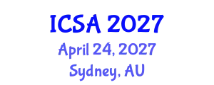 International Conference on Surgery and Anesthesia (ICSA) April 24, 2027 - Sydney, Australia