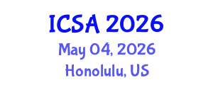 International Conference on Surgery and Anesthesia (ICSA) May 04, 2026 - Honolulu, United States