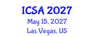 International Conference on Surgery and Anesthesia (ICSA) May 15, 2027 - Las Vegas, United States
