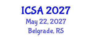 International Conference on Surgery and Anesthesia (ICSA) May 22, 2027 - Belgrade, Serbia