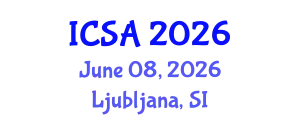 International Conference on Surgery and Anesthesia (ICSA) June 08, 2026 - Ljubljana, Slovenia