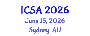 International Conference on Surgery and Anesthesia (ICSA) June 15, 2026 - Sydney, Australia