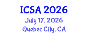 International Conference on Surgery and Anesthesia (ICSA) July 17, 2026 - Quebec City, Canada