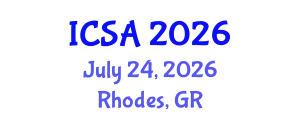 International Conference on Surgery and Anesthesia (ICSA) July 24, 2026 - Rhodes, Greece