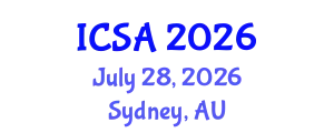International Conference on Surgery and Anesthesia (ICSA) July 28, 2026 - Sydney, Australia