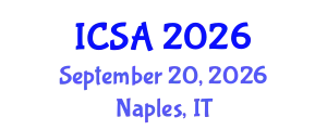 International Conference on Surgery and Anesthesia (ICSA) September 20, 2026 - Naples, Italy