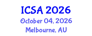 International Conference on Surgery and Anesthesia (ICSA) October 04, 2026 - Melbourne, Australia