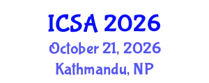 International Conference on Surgery and Anesthesia (ICSA) October 21, 2026 - Kathmandu, Nepal