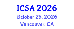 International Conference on Surgery and Anesthesia (ICSA) October 25, 2026 - Vancouver, Canada