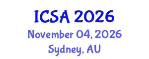 International Conference on Surgery and Anesthesia (ICSA) November 04, 2026 - Sydney, Australia