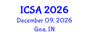 International Conference on Surgery and Anesthesia (ICSA) December 09, 2026 - Goa, India