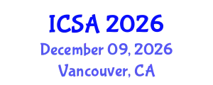 International Conference on Surgery and Anesthesia (ICSA) December 09, 2026 - Vancouver, Canada