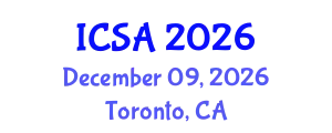 International Conference on Surgery and Anesthesia (ICSA) December 09, 2026 - Toronto, Canada