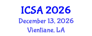 International Conference on Surgery and Anesthesia (ICSA) December 13, 2026 - Vientiane, Laos