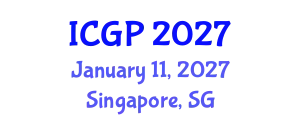 International Conference on Genomics and Pharmacogenomics (ICGP) January 11, 2027 - Singapore, Singapore