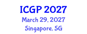 International Conference on Genomics and Pharmacogenomics (ICGP) March 29, 2027 - Singapore, Singapore