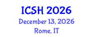 International Conference on Social Sciences and Humanities (ICSH) December 13, 2026 - Rome, Italy