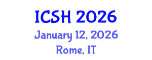 International Conference on Social Sciences and Humanities (ICSH) January 12, 2026 - Rome, Italy