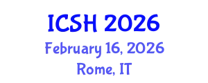 International Conference on Social Sciences and Humanities (ICSH) February 16, 2026 - Rome, Italy