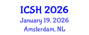 International Conference on Social Sciences and Humanities (ICSH) January 19, 2026 - Amsterdam, Netherlands