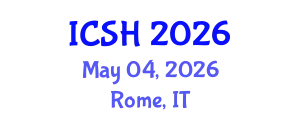 International Conference on Social Sciences and Humanities (ICSH) May 04, 2026 - Rome, Italy