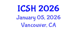 International Conference on Social Sciences and Humanities (ICSH) January 05, 2026 - Vancouver, Canada