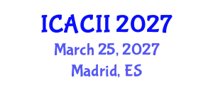 International Conference on Affective Computing and Intelligent Interaction (ICACII) March 25, 2027 - Madrid, Spain