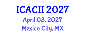 International Conference on Affective Computing and Intelligent Interaction (ICACII) April 03, 2027 - Mexico City, Mexico