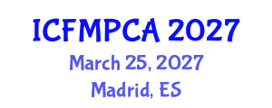 International Conference on Fracture Mechanics, Polymers, Composites and Adhesives (ICFMPCA) March 25, 2027 - Madrid, Spain