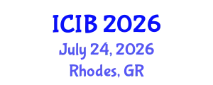 International Conference on Industrial Biotechnology (ICIB) July 24, 2026 - Rhodes, Greece