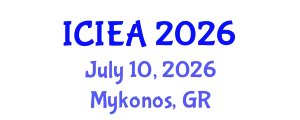 International Conference on Industrial Engineering and Applications (ICIEA) July 10, 2026 - Mykonos, Greece