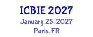 International Conference on Business and Industrial Engineering (ICBIE) January 25, 2027 - Paris, France