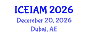 International Conference on Environmental, Industrial and Applied Microbiology (ICEIAM) December 20, 2026 - Dubai, United Arab Emirates