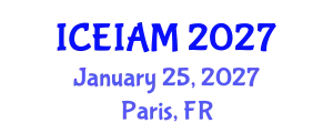 International Conference on Environmental, Industrial and Applied Microbiology (ICEIAM) January 25, 2027 - Paris, France