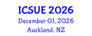 International Conference on Sustainable Urban Environment (ICSUE) December 01, 2026 - Auckland, New Zealand