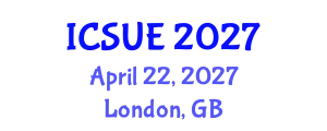 International Conference on Sustainable Urban Environment (ICSUE) April 22, 2027 - London, United Kingdom