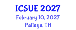 International Conference on Sustainable Urban Environment (ICSUE) February 10, 2027 - Pattaya, Thailand