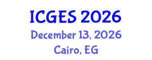 International Conference on Geological and Earth Sciences (ICGES) December 13, 2026 - Cairo, Egypt