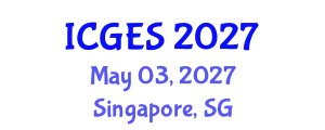 International Conference on Geological and Earth Sciences (ICGES) May 03, 2027 - Singapore, Singapore