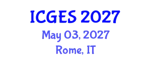 International Conference on Geological and Earth Sciences (ICGES) May 03, 2027 - Rome, Italy