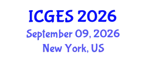 International Conference on Geological and Earth Sciences (ICGES) September 09, 2026 - New York, United States