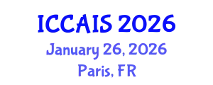 International Conference on Control, Automation and Information Sciences (ICCAIS) January 26, 2026 - Paris, France