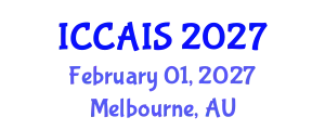 International Conference on Control, Automation and Information Sciences (ICCAIS) February 01, 2027 - Melbourne, Australia