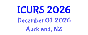 International Conference on Urban Regeneration and Sustainability (ICURS) December 01, 2026 - Auckland, New Zealand