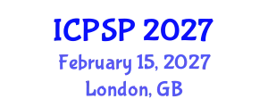 International Conference on Pharmaceutical Sciences and Pharmacology (ICPSP) February 15, 2027 - London, United Kingdom
