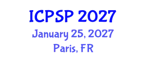International Conference on Pharmaceutical Sciences and Pharmacology (ICPSP) January 25, 2027 - Paris, France