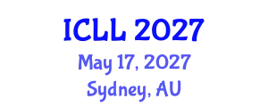 International Conference on Language and Literature (ICLL) May 17, 2027 - Sydney, Australia