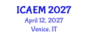 International Conference on Agribusiness Economics and Management (ICAEM) April 12, 2027 - Venice, Italy