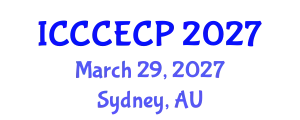 International Conference on Chemistry, Chemical Engineering and Chemical Process (ICCCECP) March 29, 2027 - Sydney, Australia