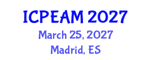 International Conference on Process Engineering and Advanced Materials (ICPEAM) March 25, 2027 - Madrid, Spain